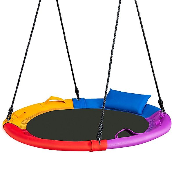 COSTWAY Einzelschaukel, (1-tlg), Nestschaukel, 100-160cm verstellbar, günstig online kaufen