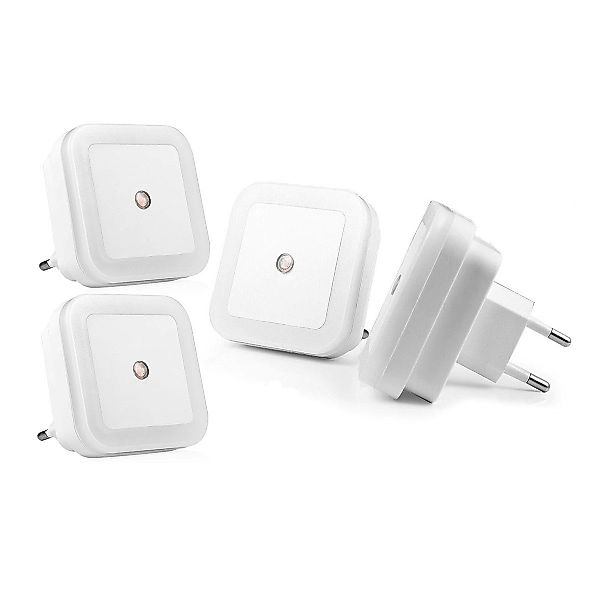 LETGOSPT Nachtlicht 4x LED Nachtlicht Steckdose günstig online kaufen