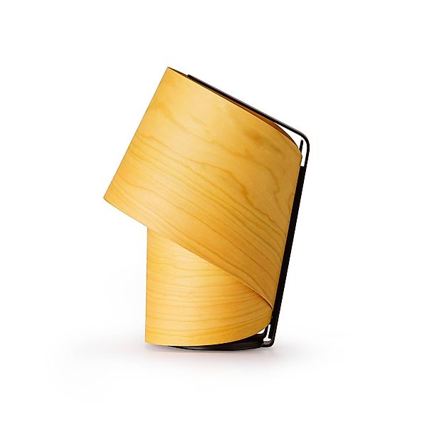 LZF Tischlampe Tiny, gelb, Höhe 22 cm, Holzfurnier günstig online kaufen