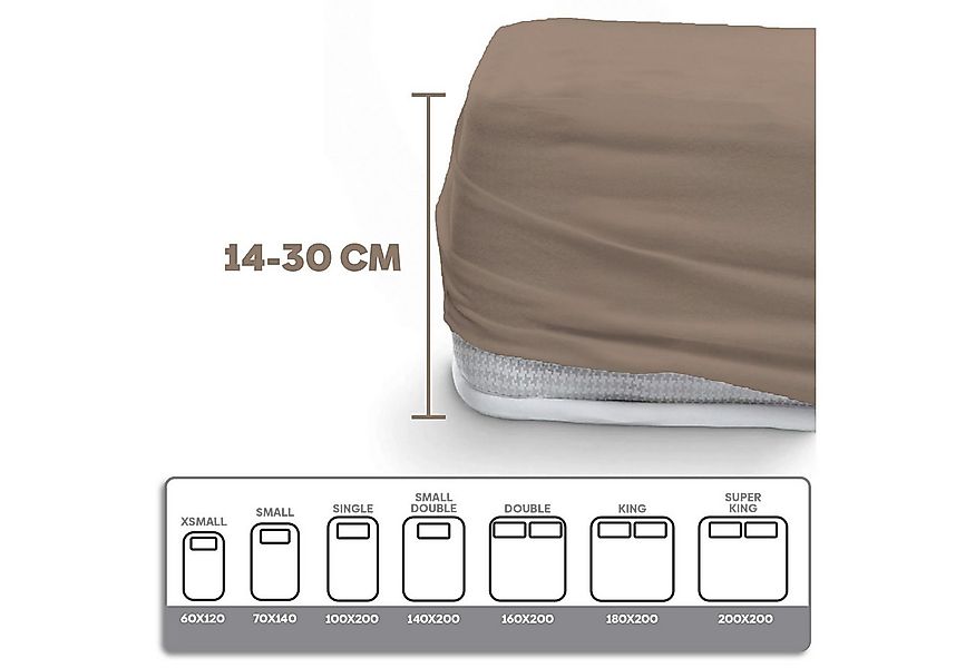 Eve Textile GmbH Spannbettlaken Spannbetttuch Bettlaken Spannlaken Spannbez günstig online kaufen