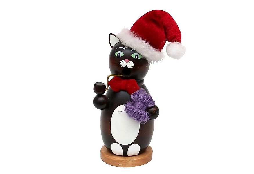 Dekohelden24 Räuchermännchen Holz-Räuchermann Katze, in dunkelbraun, ca. 13 günstig online kaufen