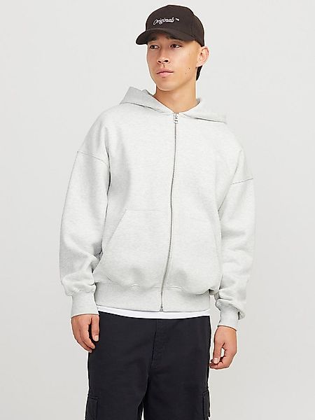 Jack & Jones Kapuzensweatjacke JJEURBAN EDGE SWEAT ZIP HOOD NOOS mit Rippbü günstig online kaufen