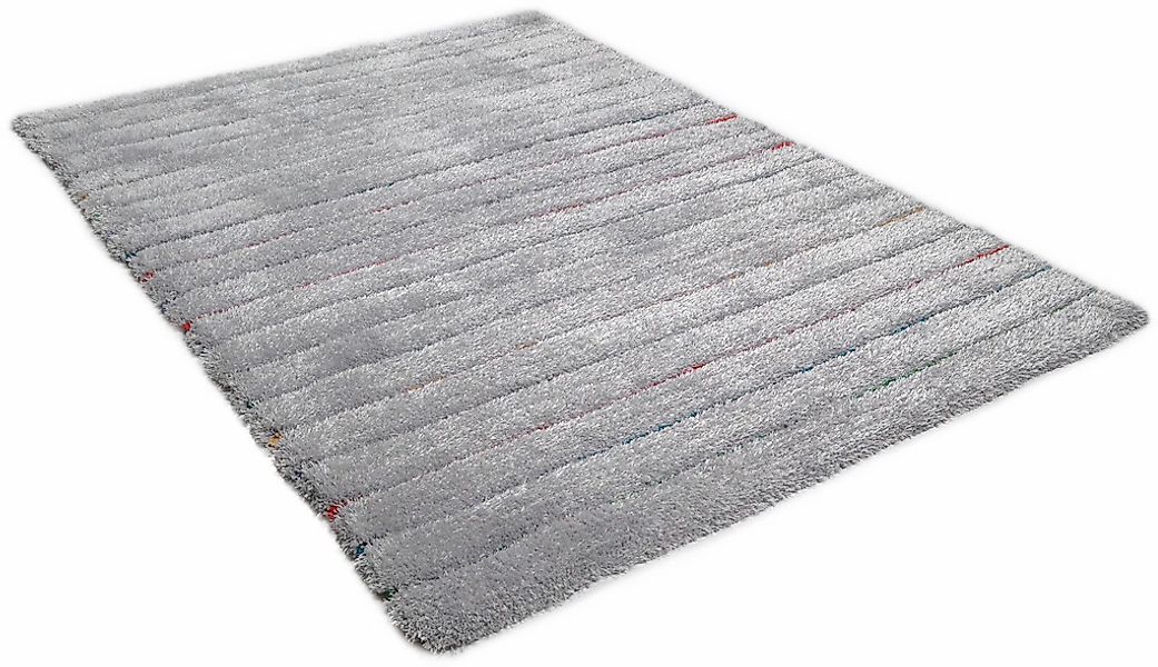 TOM TAILOR HOME Hochflor-Teppich "Soft Hidden Stripes" rechteckig 35 mm Höh günstig online kaufen