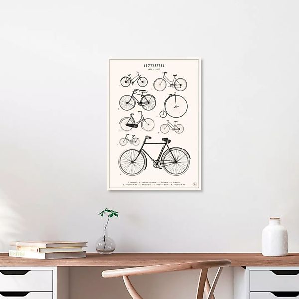 Poster / Leinwandbild - Bicyclettes günstig online kaufen