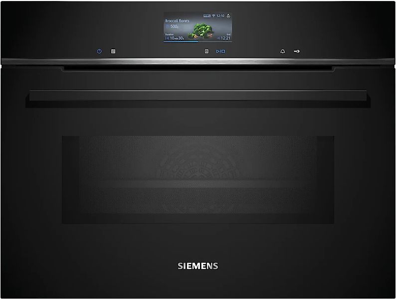 SIEMENS Backofen mit Mikrowelle iQ700 "CM776GKB1" mit 1-fach-Teleskopauszug günstig online kaufen