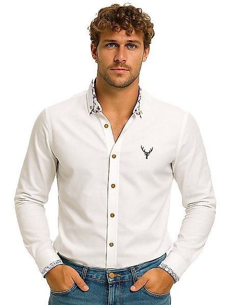 Moschen-Bayern Trachtenhemd Trachtenhemd SLIM FIT Herren Wiesn-Hemd Herrenh günstig online kaufen
