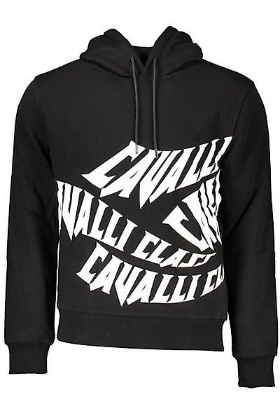 Cavalli Class Sweatshirt Herren Kapuzenpullover Schwarz: Angeraut, Regular günstig online kaufen