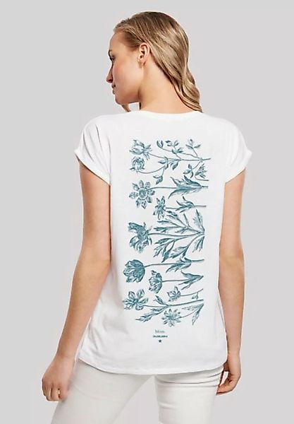 F4NT4STIC T-Shirt Blumenmuster Blau Print günstig online kaufen