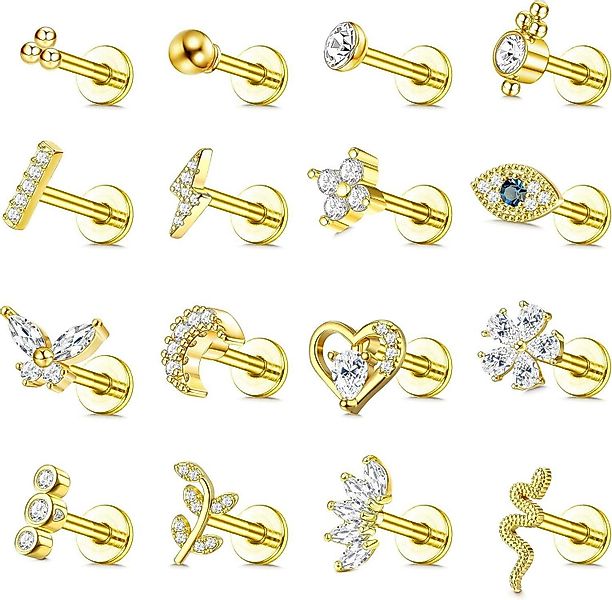 LuxusKollektion Schmuckset 16G Helix Tragus Piercing günstig online kaufen