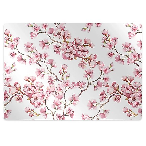 Tulup Bodenschutzmatte Kirschblüte Bodenschutzmatte Teppich 140x100 cm Rot günstig online kaufen