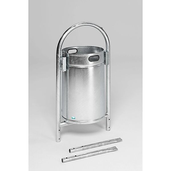 PROREGAL Robuster Rohrbogenständer Für Abfälle Zum Einbetonieren 60 Liter H günstig online kaufen