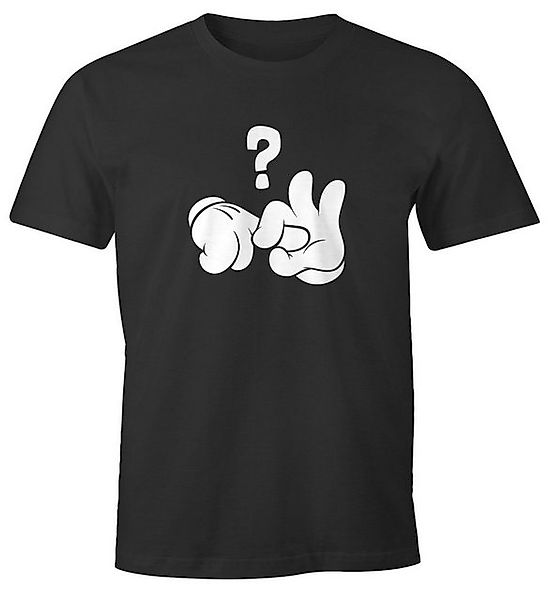 MoonWorks Print-Shirt Herren T-Shirt Comic Hände günstig online kaufen