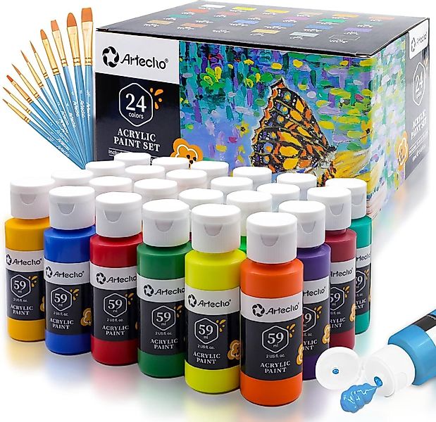 Artecho Acrylfarbe Künstler Set – 18 günstig online kaufen