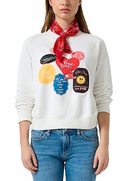 QS Sweater, mit Frontprint/Letter-Print günstig online kaufen