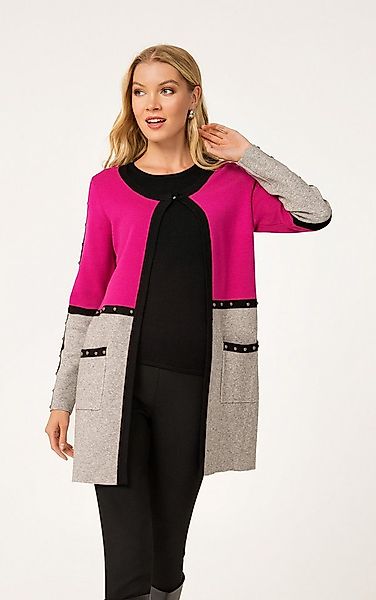 Passioni Strickjacke mit Nietendetails günstig online kaufen