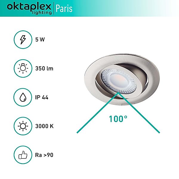 Oktaplex lighting LED Deckenleuchte Oktaplex PARIS günstig online kaufen