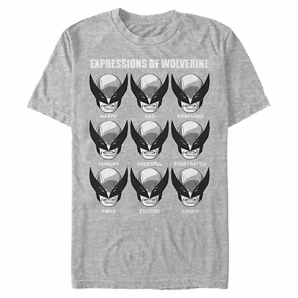 Marvel - X-Men - Wolverine Expressions Of - Männer T-Shirt günstig online kaufen