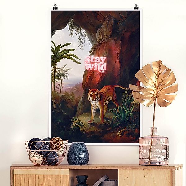 Poster Stay Wild Tiger günstig online kaufen