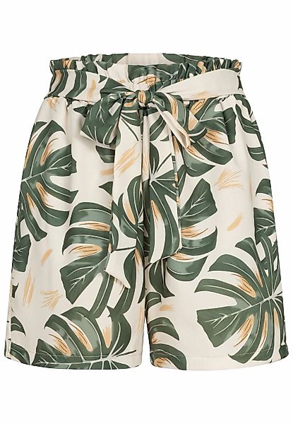 CLOUD 5IVE Shorts "CLOUD 5IVE Paperbag Shorts with tie belt and palm print" günstig online kaufen