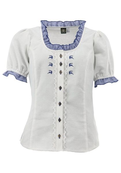 OS Trachten Trachtenbluse Fluspi Kurzarmbluse mit günstig online kaufen