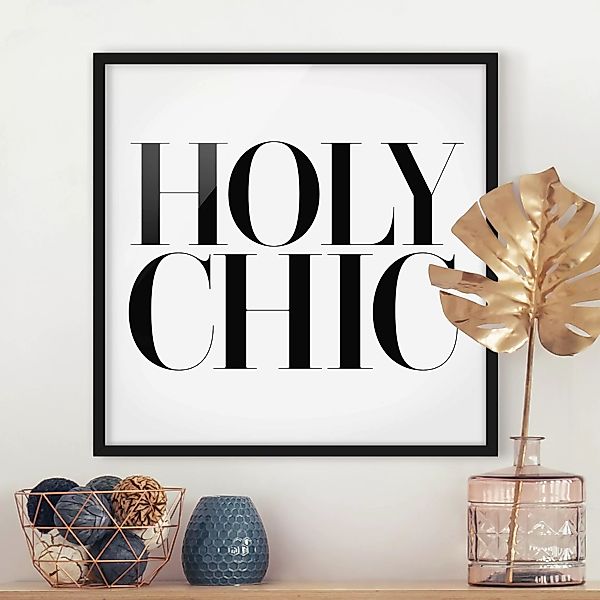 Bild mit Rahmen - Quadrat HOLY CHIC günstig online kaufen