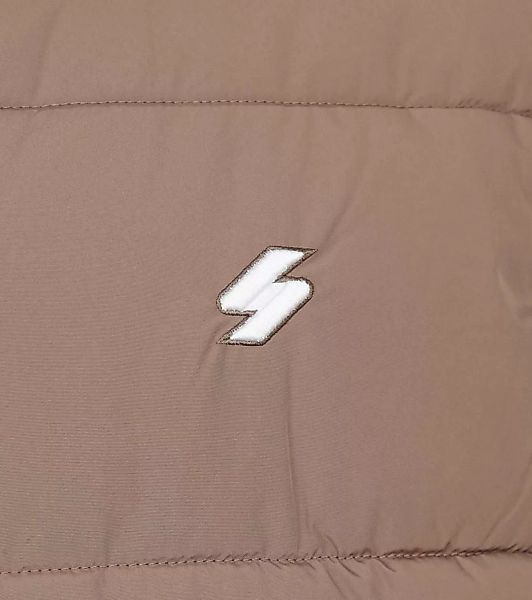 Superdry Sports Puffer Bodywarmer Beige - Größe M günstig online kaufen