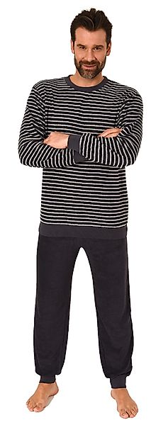 Normann Pyjama Herren Frottee langarm Schlafanzug günstig online kaufen