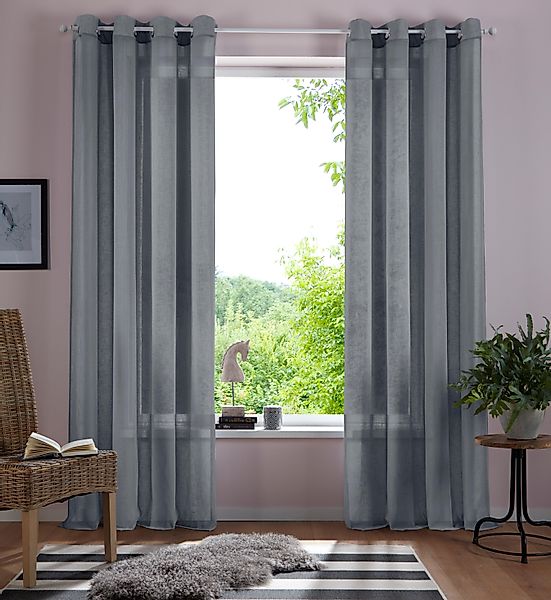 Home affaire Gardine Mara, Ösen (1 günstig online kaufen