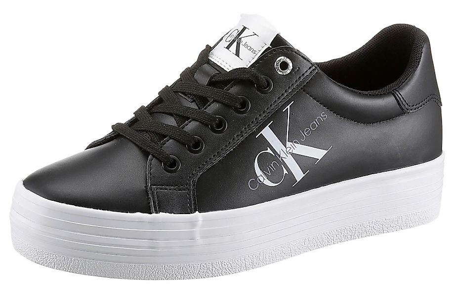 Calvin Klein Jeans Plateausneaker "VULC FLATFORM LACEUP LOW LTH", weicher S günstig online kaufen