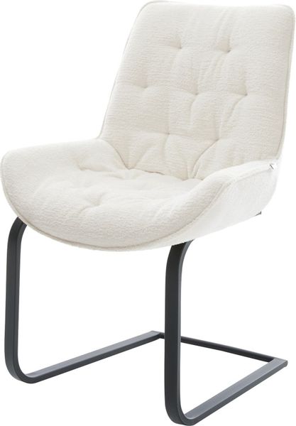 DELIFE Polsterstuhl Taimi-Flex, Freischwinger flach Schwarz günstig online kaufen