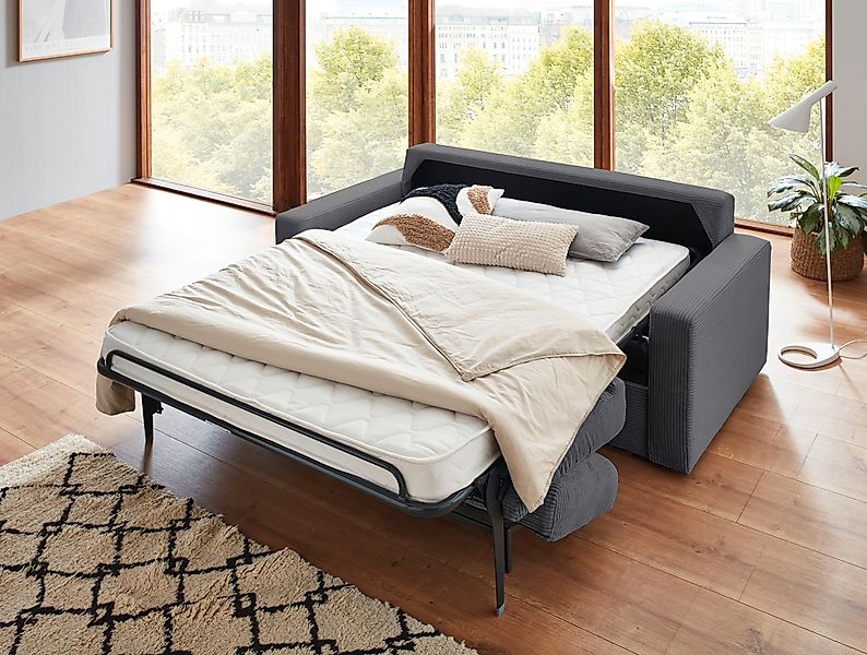ATLANTIC home collection Schlafsofa »Rolando, B: 196 cm, Liegefl. 140x190 c günstig online kaufen