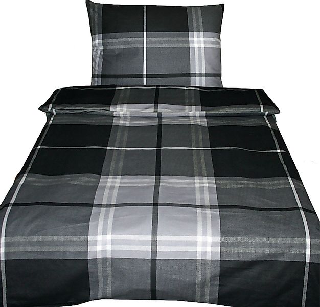 KH-Haushaltshandel Bettwäsche 2-tlg. Biber Winter Bettwäsche 135 x 200 + 80 günstig online kaufen