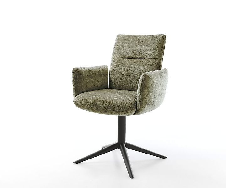 DELIFE Polsterstuhl Jova-Flex, mit Armlehnen Fußkreuz günstig online kaufen