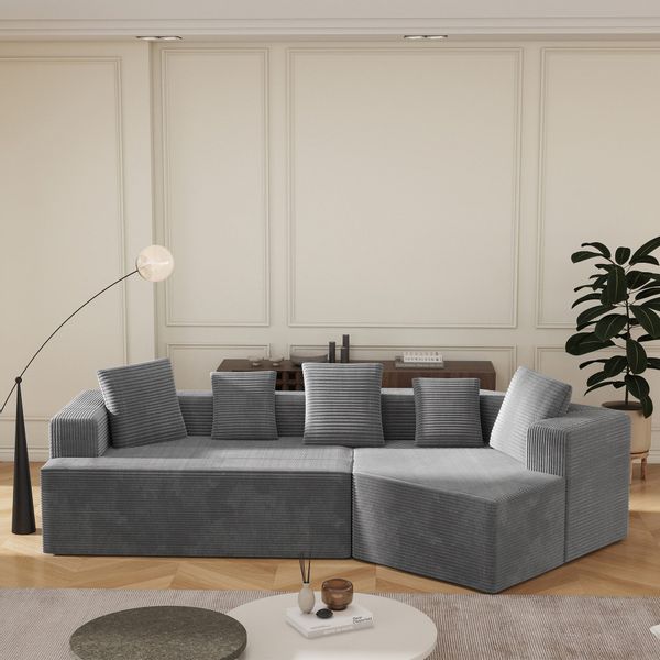 OKWISH Sofa Ecksofa,Loungesofa mit Wolken Kombinationssofa, günstig online kaufen