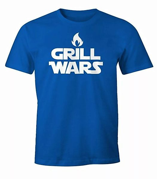 MoonWorks Print-Shirt Herren T-Shirt Grill Wars Fun-Shirt Moonworks® mit Pr günstig online kaufen