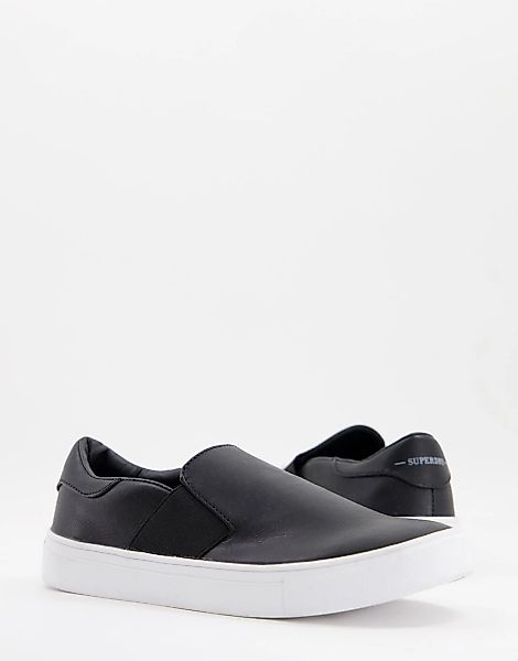 Superdry – Manhattan – Luxuriöse Sneaker zum Hineinschlüpfen in Schwarz günstig online kaufen