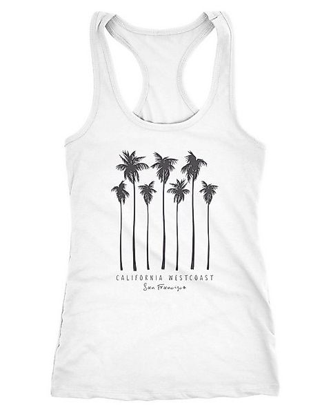 Neverless Tanktop Damen Tank-Top Palmen California günstig online kaufen