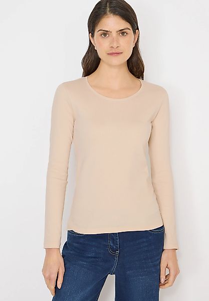 Cecil Langarmshirt aus reiner Baumwolle günstig online kaufen