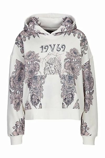19V69 Italia by Versace Hoodie HADASSA Damen Kapuzenspullover mit floralem günstig online kaufen