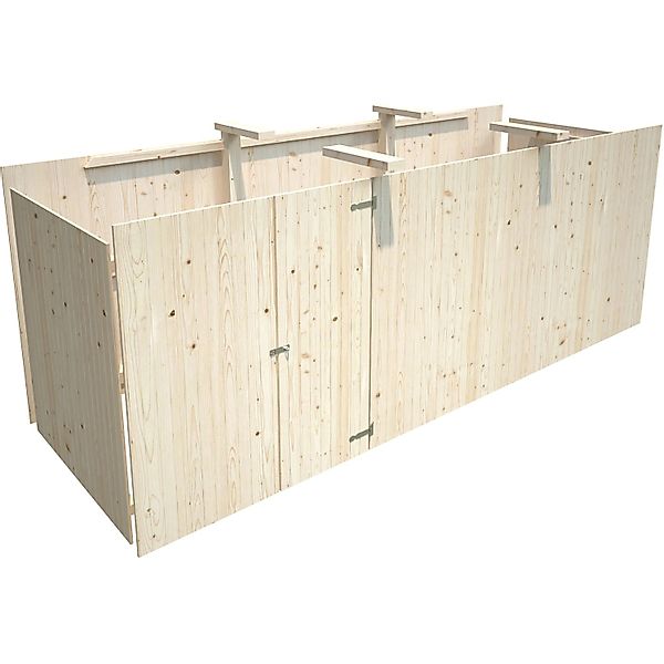 Palmako Anbauschuppen für Carport Karl 600 cm x 762 cm günstig online kaufen