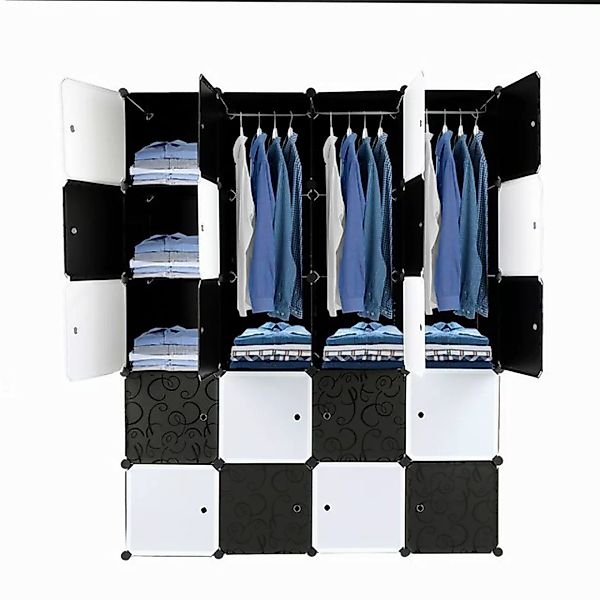 VINGLI Kleiderschrank DIY Regalsystem Steck Regal günstig online kaufen