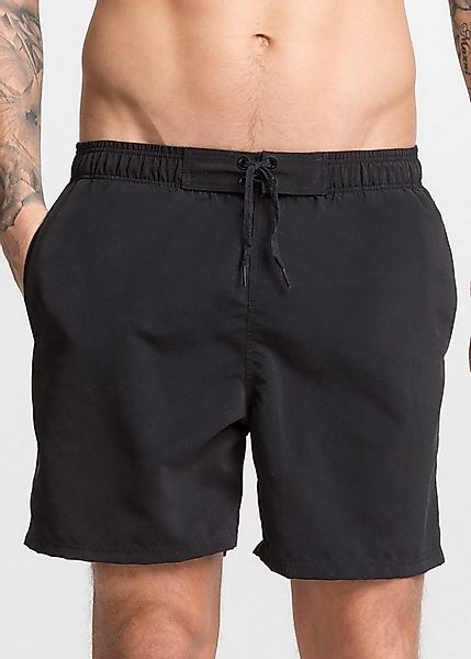 bonprix Badeshorts mit Netzfutter, bequeme Passform, unifarben, aus Polyest günstig online kaufen