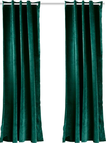 my home Vorhang "Velvet uni" Multifunktionsband 2 Stk. tlg. Samt, 2-er Set, günstig online kaufen