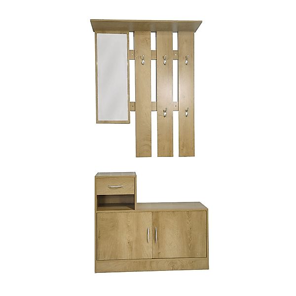 HTI-Line Garderoben-Set Garderobe Thekla, (Set, 2-St., günstig online kaufen