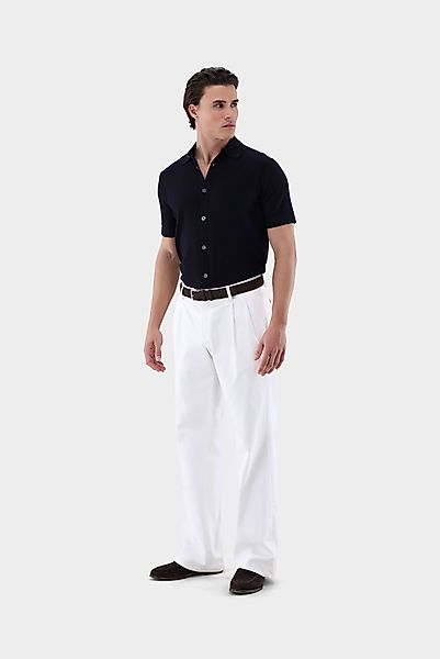 Strickhemd mit kurzarm aus Air Cotton günstig online kaufen