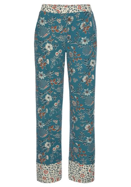 LASCANA Schlafhose im Blumen Allover-Druck günstig online kaufen