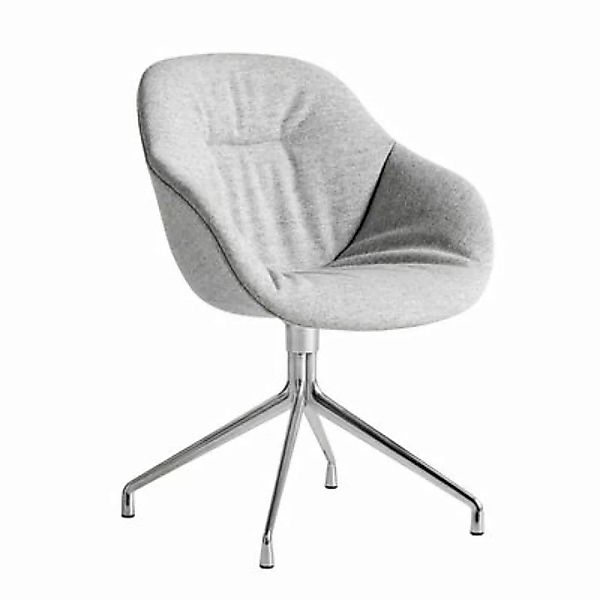 Drehsessel About a chair AAC121 Soft textil grau / Hohe Rückenlehne - Ganz günstig online kaufen