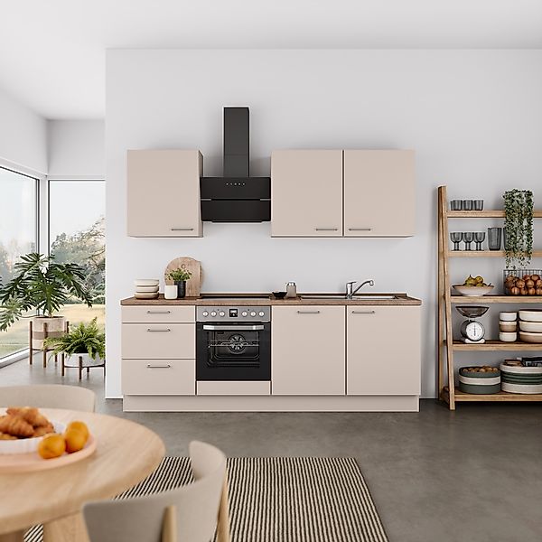 nobilia® Küchenzeile »"Laser II", Ausrichtung wählbar, Breite 240 cm« vormo günstig online kaufen