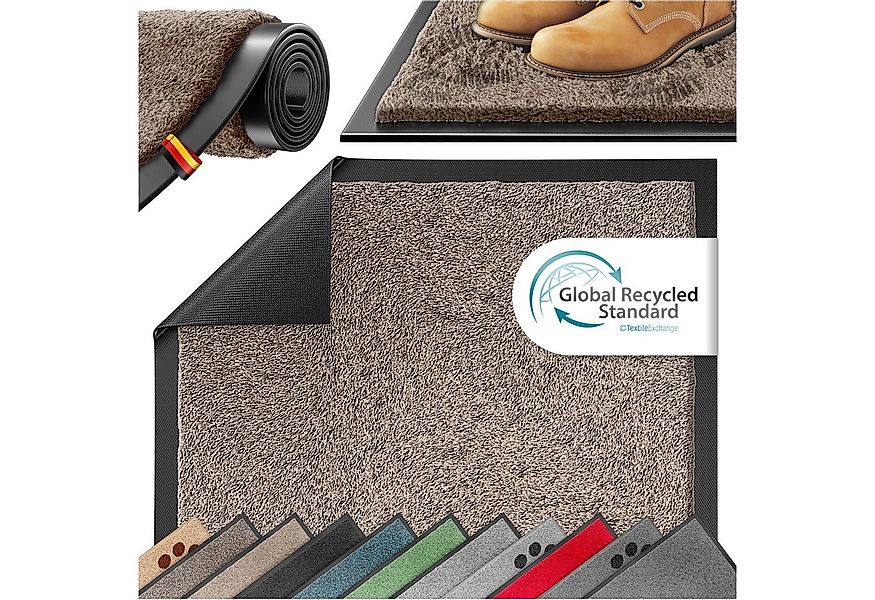 KESSER Fußmatte Schmutzfangmatte rutschfest für Innen- & Außenbereich, Höhe günstig online kaufen