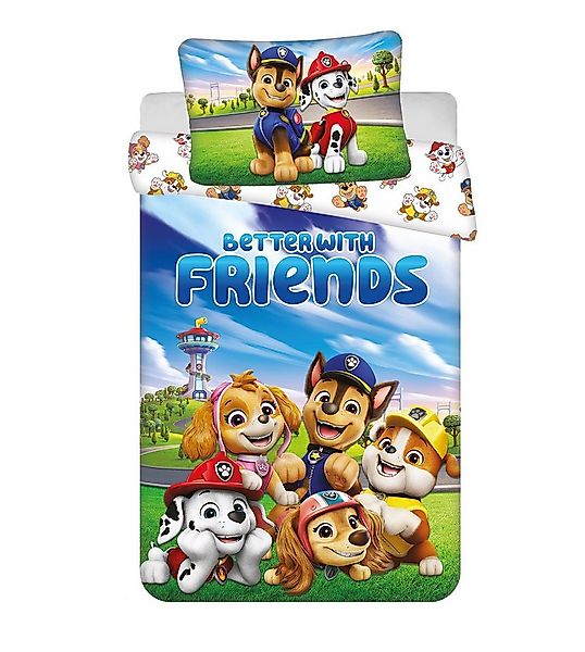 Jerry Fabrics Kinderbettwäsche Paw Patrol Kinderbett 100x135 cm + 40x60 cm günstig online kaufen